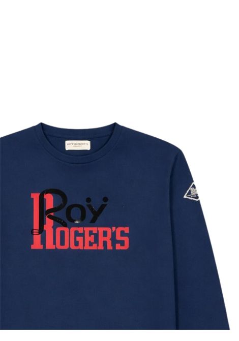 T-shirt bambino blu in cotone ROY ROGER'S | F10400/SUBLU