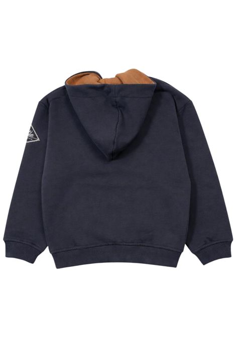 Felpa bambino grigia in cotone ROY ROGER'S | F12400/SUGRIGIO