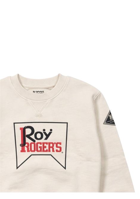 Felpa bambino beige in cotone ROY ROGER'S | F13700/SUBEIGE