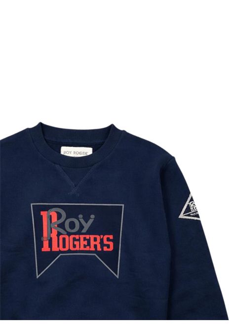 Felpa bambino blu in cotone ROY ROGER'S | F13700/SUBLU