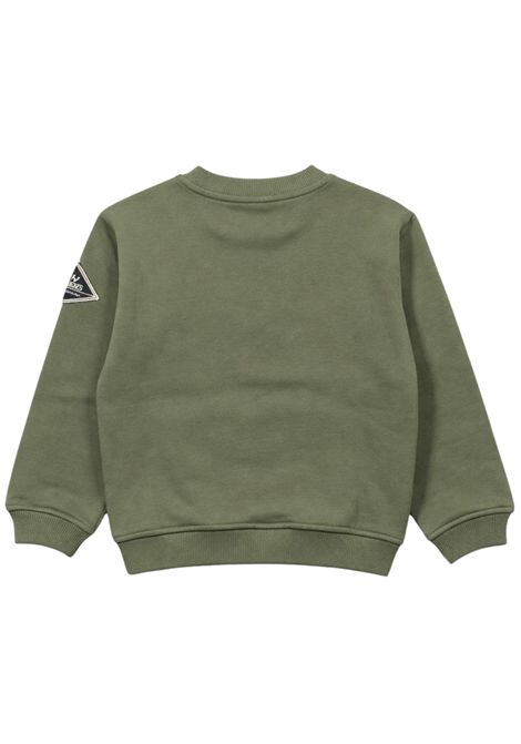 Felpa bambino verde in cotone ROY ROGER'S | F13700/SUVERDE