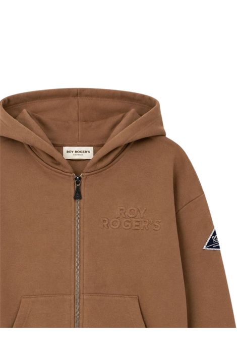 Beige cotton children's sweatshirt ROY ROGER'S | RF124/DEBBEIGE
