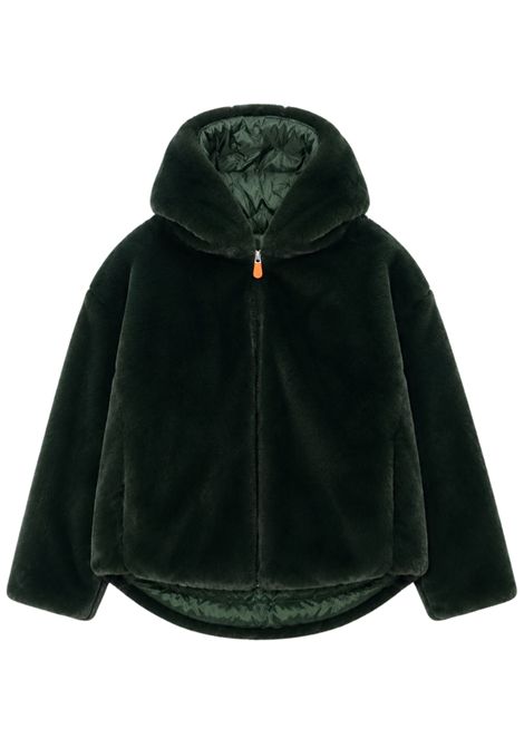 Pelliccia bambina verde reversibile SAVE THE DUCK | J31153G/MVERDE