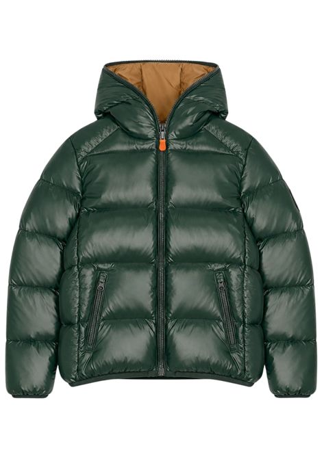 Giubbino bambino verde imbottito SAVE THE DUCK | J31280B/MVERDE