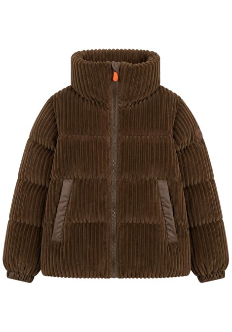 Giubbino bambina marrone in velluto SAVE THE DUCK | J31466G/MMARRONE
