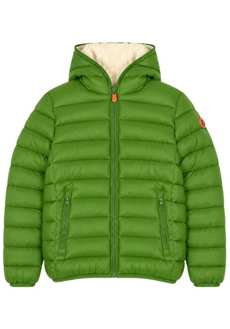 Giubbino bambino verde in nylon SAVE THE DUCK | J31859B/MVERDE