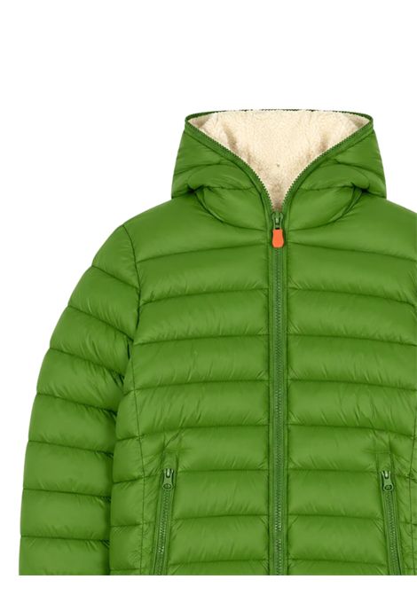 Green nylon jacket for children SAVE THE DUCK | J31859B/MVERDE