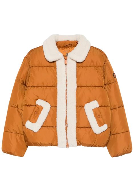 Brown padded jacket for girls SAVE THE DUCK | J32338G/CEMARRONE