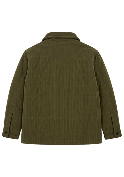 Giubbino bambino verde in velluto SAVE THE DUCK | J33167B/MVERDE