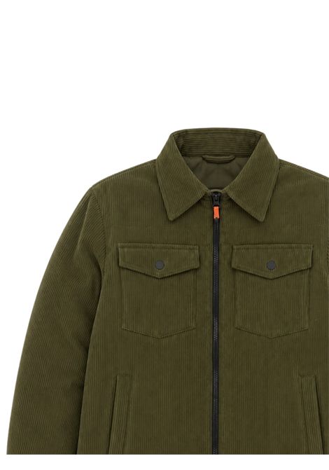 Giubbino bambino verde in velluto SAVE THE DUCK | J33167B/MVERDE