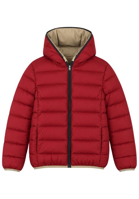 Reversible beige children's jacket SAVE THE DUCK | J33600B/MBEIGE