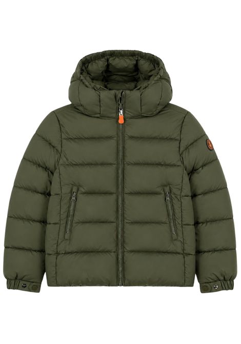 Giubbino bambino verde imbottito SAVE THE DUCK | J35560B/MVERDE