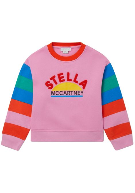 Felpa bambina rosa in cotone STELLA MC CARTNEY | TT4A20/DEBROSA