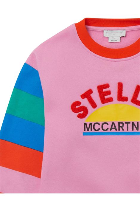Felpa bambina rosa in cotone STELLA MC CARTNEY | TT4A20/DEBROSA