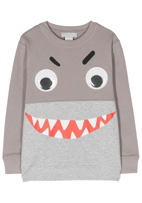 Grey cotton sweatshirt for children STELLA MC CARTNEY | TU4P80/DEBGRIGIO