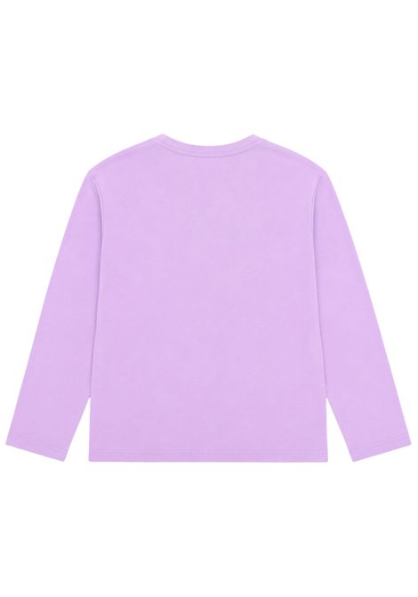 Girls' lilac cotton T-shirt STELLA MC CARTNEY | TV8C00/DEBLILLA