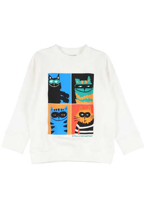 Felpa neonato panna in cotone STELLA MC CARTNEY | TW4Q10/DEBPANNA