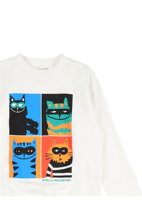 Felpa neonato panna in cotone STELLA MC CARTNEY | TW4Q10/DEBPANNA