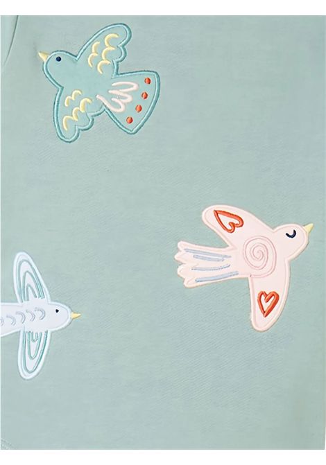 Abito neonata verde in cotone STELLA MC CARTNEY | TX1120/CEVERDE