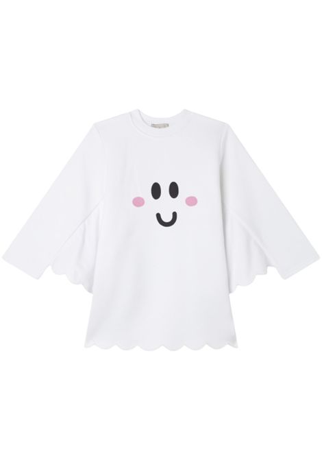 Abito bambina bianco in cotone STELLA MC CARTNEY | TX1D50/CEBIANCO