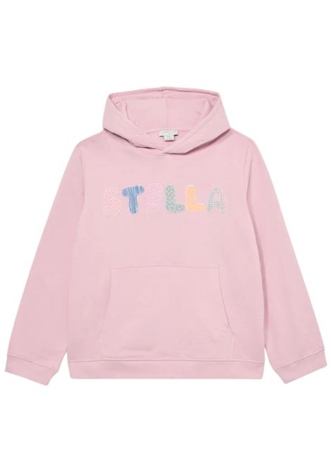 Pink cotton sweatshirt for girls STELLA MC CARTNEY | TX4A90/DEBROSA
