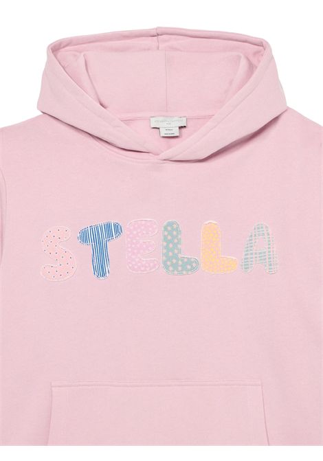 Felpa bambina rosa in cotone STELLA MC CARTNEY | TX4A90/DEBROSA