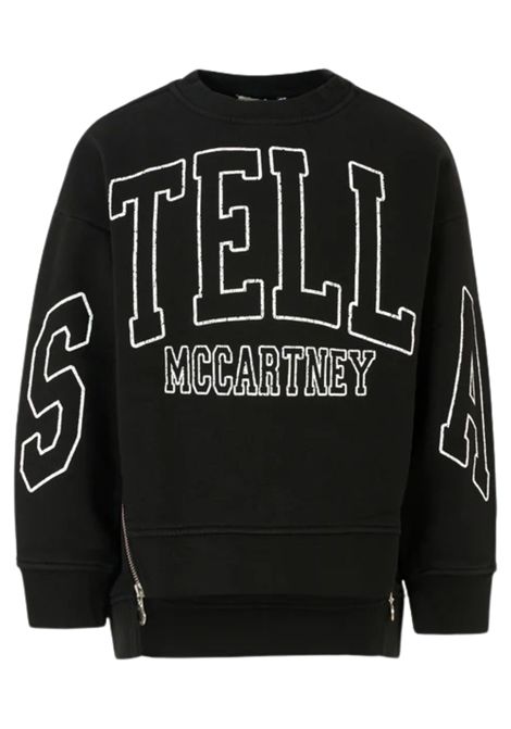 Felpa bambina nera in cotone STELLA MC CARTNEY | TX4C10/ANNERO