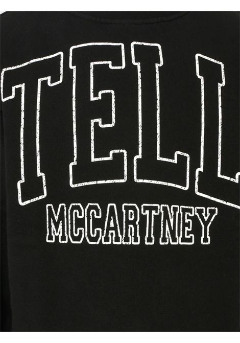 Felpa bambina nera in cotone STELLA MC CARTNEY | TX4C10/ANNERO