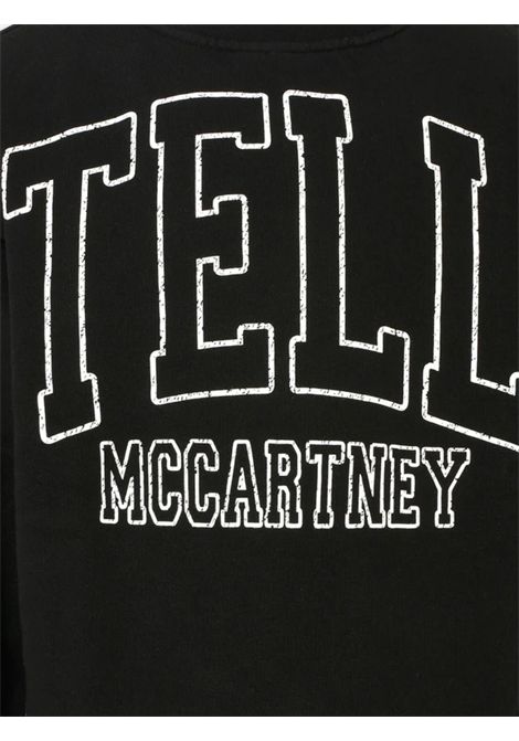 Felpa bambina nera in cotone STELLA MC CARTNEY | TX4C10/DEBNERO