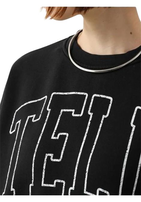 Felpa bambina nera in cotone STELLA MC CARTNEY | TX4C10/DEBNERO
