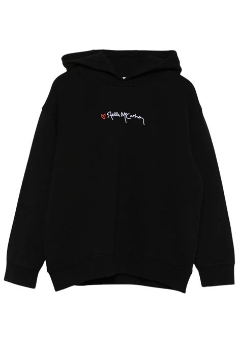 Black cotton sweatshirt for girls STELLA MC CARTNEY | TX4C40/DEBNERO
