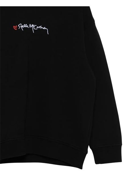 Black cotton sweatshirt for girls STELLA MC CARTNEY | TX4C40/DEBNERO