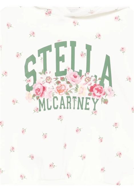 Cream cotton sweatshirt for girls STELLA MC CARTNEY | TX4C60/ANPANNA