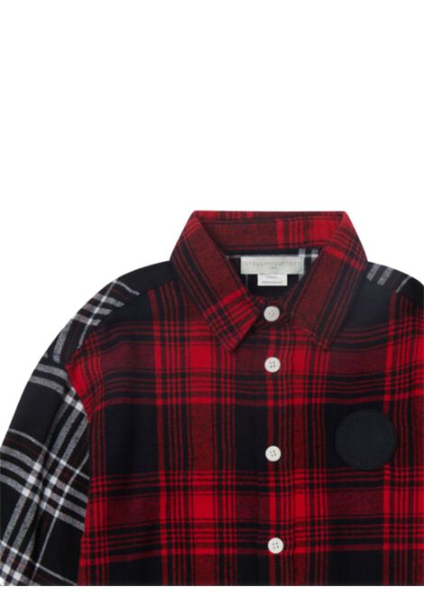 Black cotton shirt for children STELLA MC CARTNEY | TX5P20/ANROSSO/NERO
