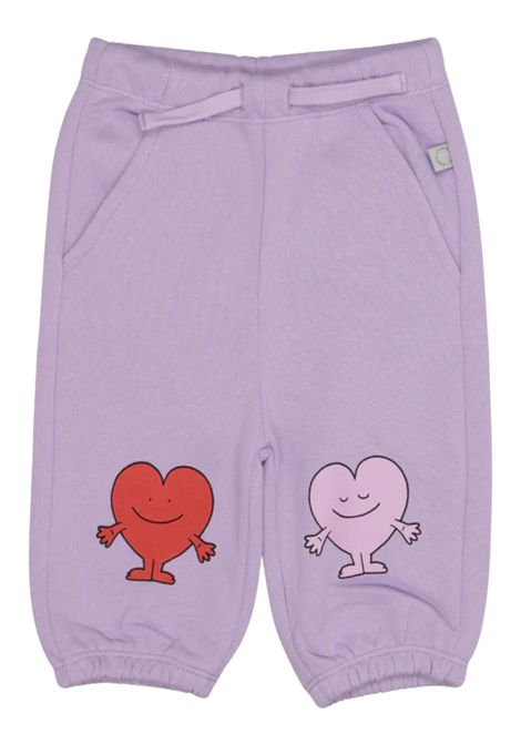 Pantalone neonata lilla in cotone STELLA MC CARTNEY | TX6010/ANLILLA