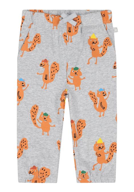 Gray cotton baby trousers STELLA MC CARTNEY | TX6570/CEGRIGIO