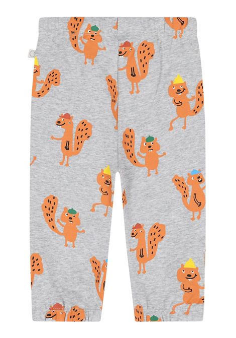 Gray cotton baby trousers STELLA MC CARTNEY | TX6570/CEGRIGIO