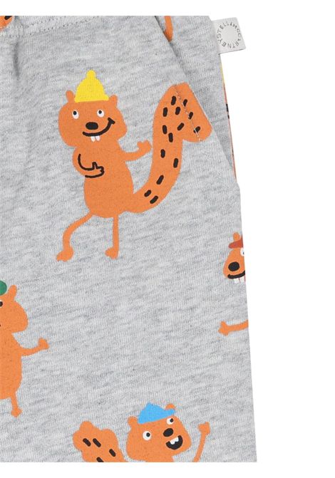 Gray cotton baby trousers STELLA MC CARTNEY | TX6570/CEGRIGIO