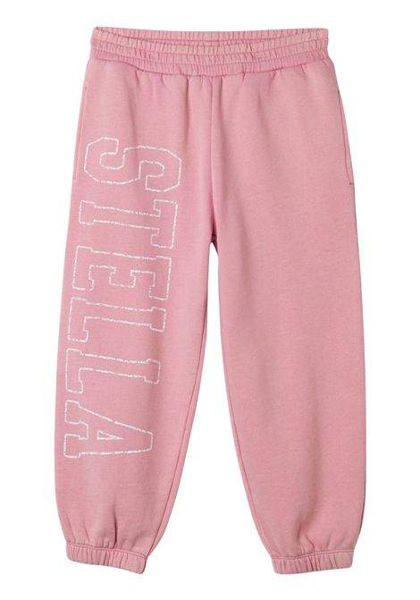 Pink cotton trousers for girls STELLA MC CARTNEY | TX6C50/CEROSA