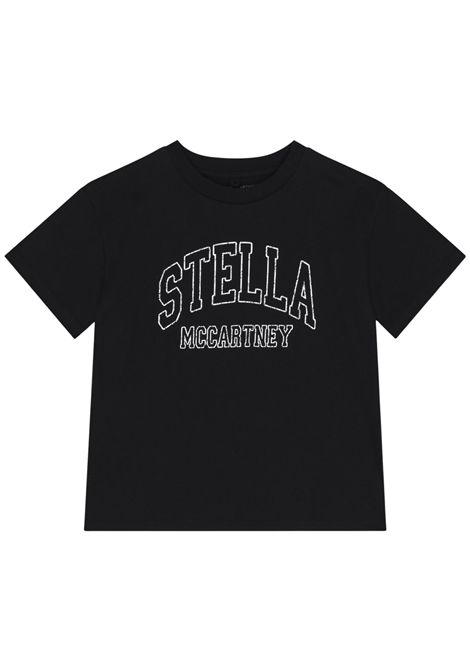 Unisex black cotton T-shirt STELLA MC CARTNEY | TX8C31/ANNERO