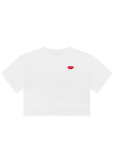 T-shirt bambina bianca in cotone STELLA MC CARTNEY | TX8D41/ANBIANCO