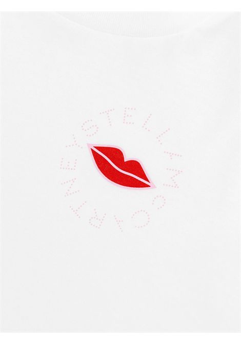 T-shirt bambina bianca in cotone STELLA MC CARTNEY | TX8D41/ANBIANCO