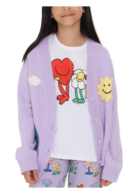 Cardigan bambina in cotone e lana STELLA MC CARTNEY | TX9A10/ANLILLA