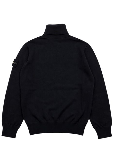 Black wool sweater for children Stone Island | 1651000017S/MANERO