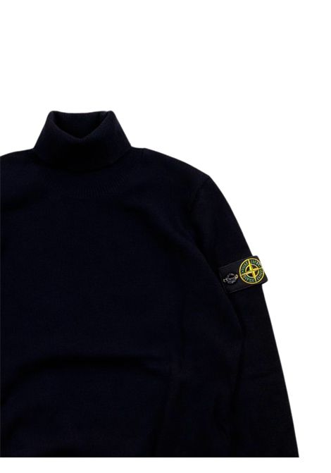 Black wool sweater for children Stone Island | 1651000017S/MANERO
