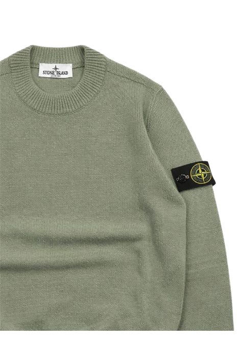 Maglione bambino in lana e cashmere Stone Island | 165100002S/SUVERDE