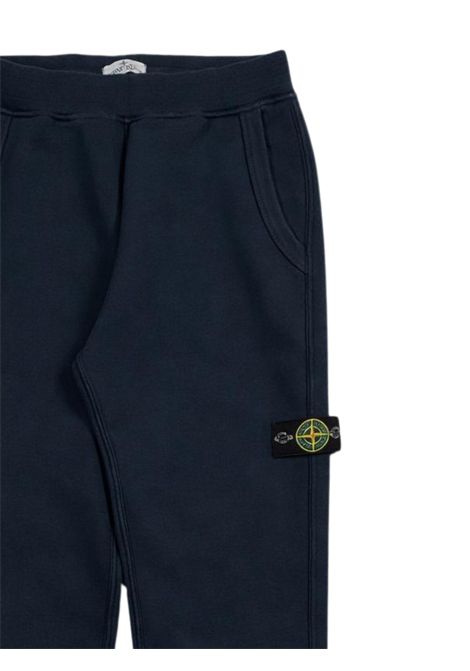 Pantalone bambino blu in cotone Stone Island | 166200006S/SUBLU