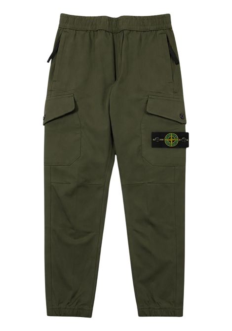 Pantalone bambino verde misto cotone Stone Island | 751630612/SUVERDE