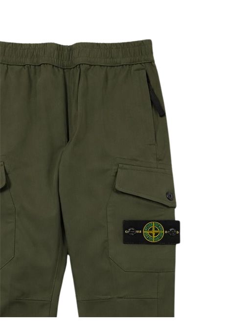 Pantalone bambino verde misto cotone Stone Island | 751630612/SUVERDE