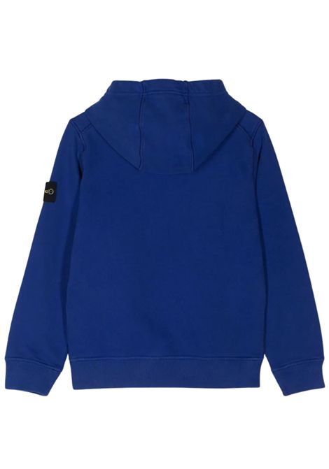 Felpa bambino blu in cotone Stone Island | 751661640/SUBLU